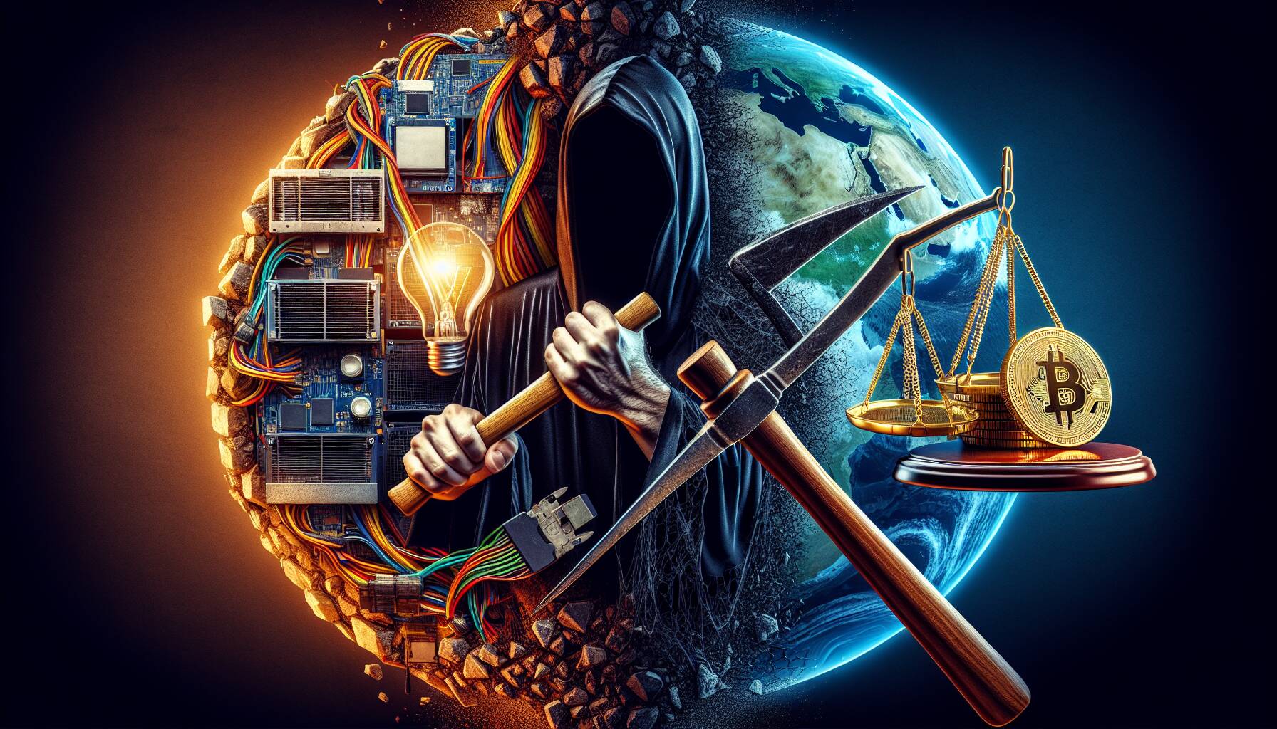 Illegal bitcoin mining's impact on energy and regulation