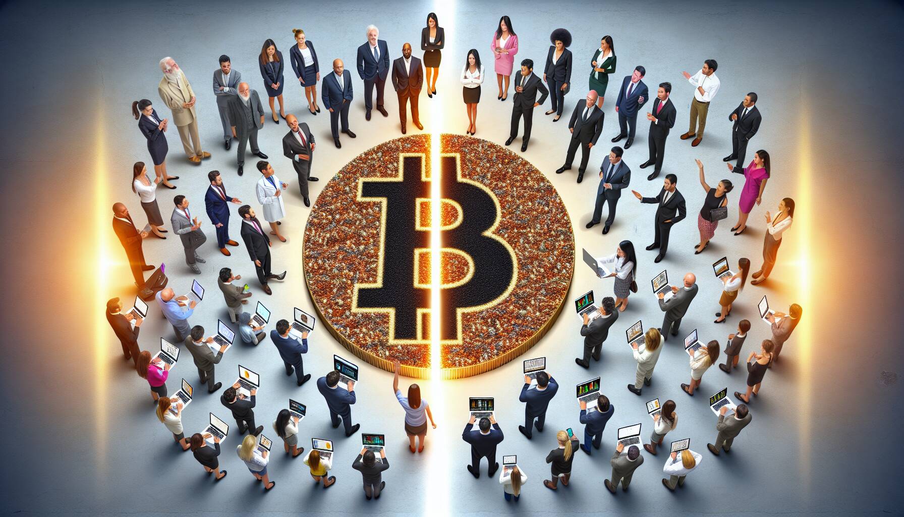 Market divide between large and small Bitcoin investors