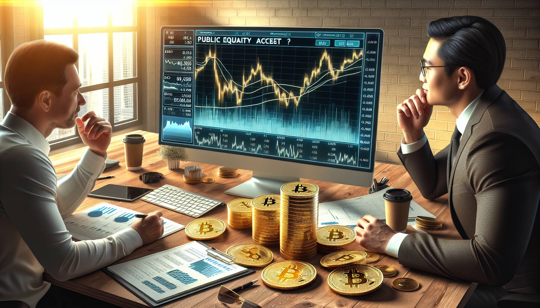 Public equity access to bitcoin for investors