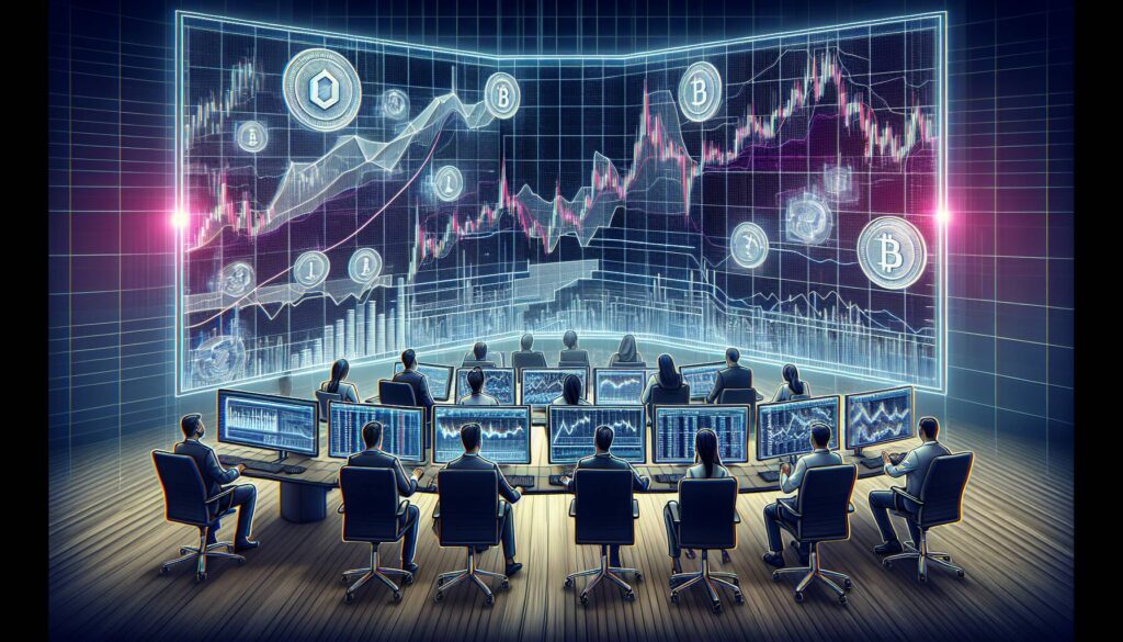 Token price dynamics and trading strategies