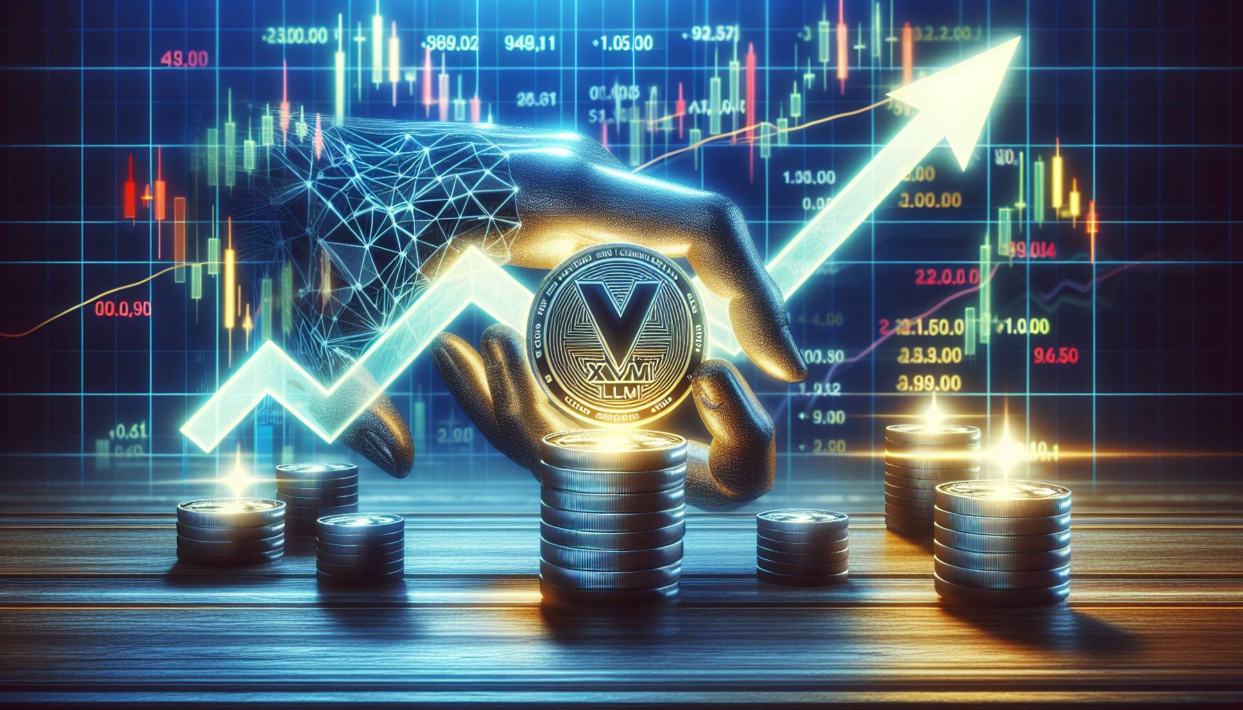 Trading activity spikes for XLM as it holds critical support