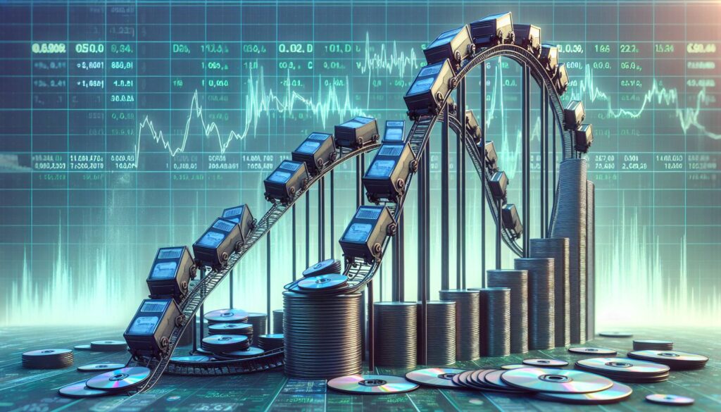 Volatility in the storage token market