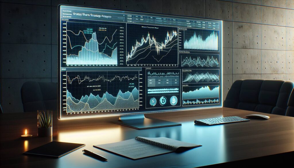 Analysis of Strategy shares and bitcoin accumulation dynamics