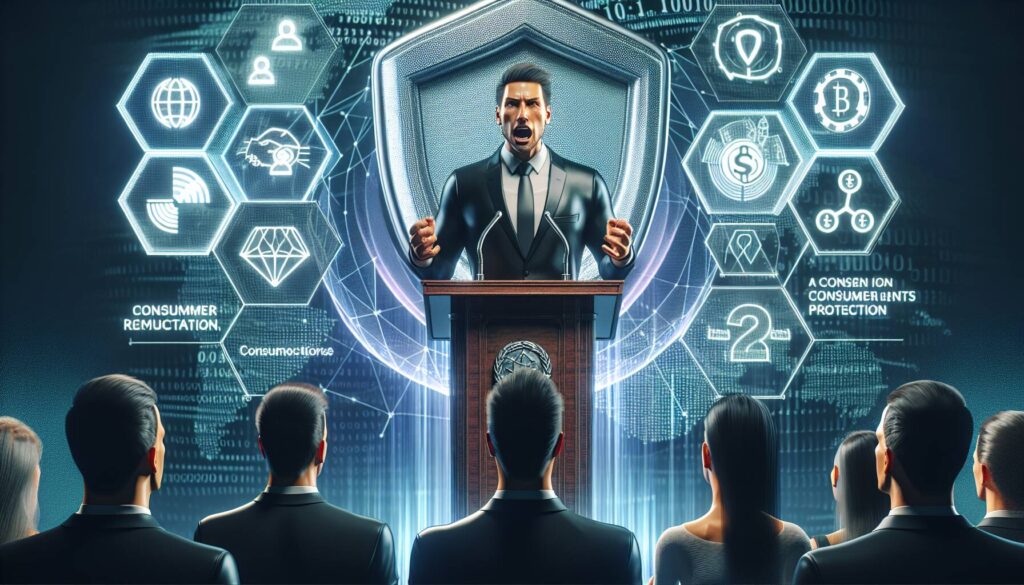 Armstrong's stance on digital assets regulation and consumer protection