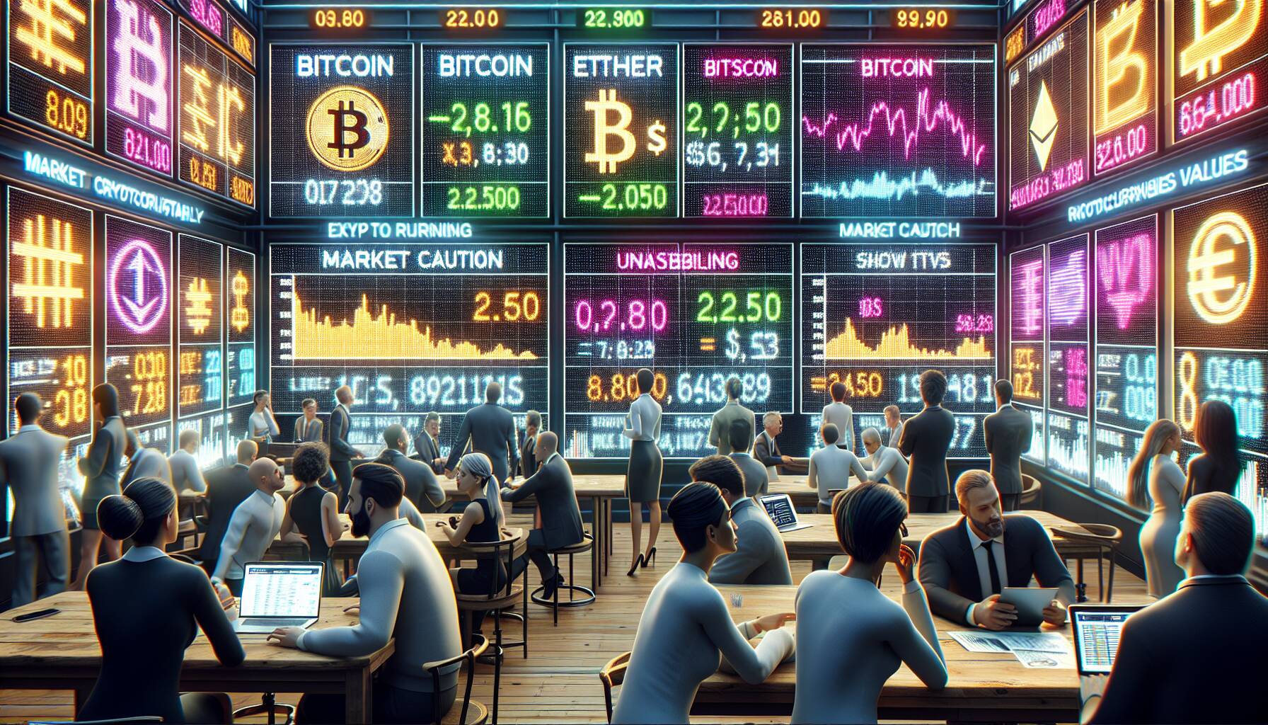 Bitcoin and Ether show stability amid market caution