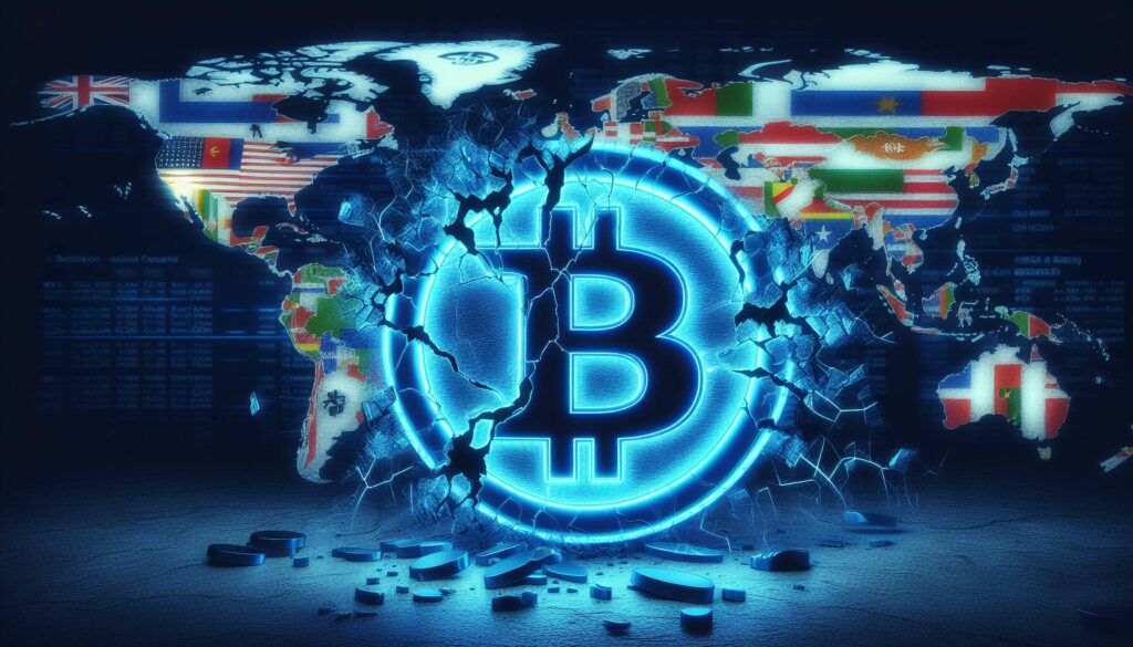Bitcoin decline amid geopolitical uncertainties