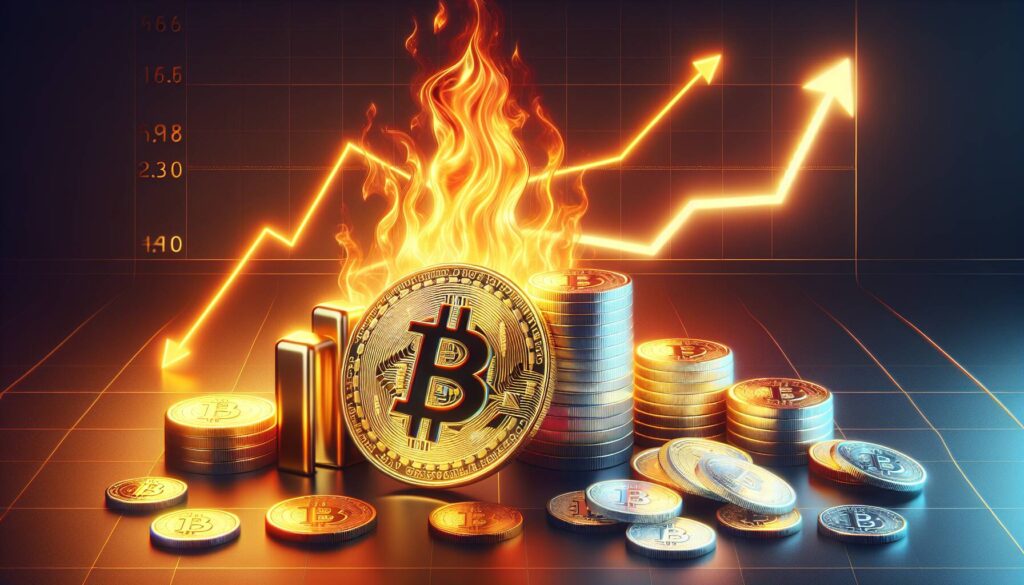 Bitcoin's pullback amid rising gold and silver prices