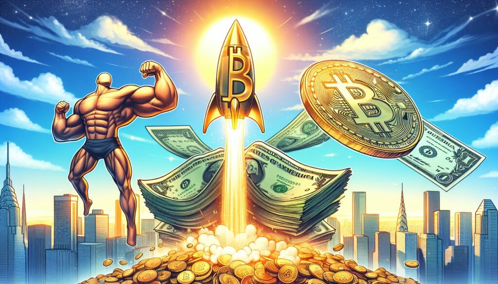 Bitcoin's rise amid dollar strength