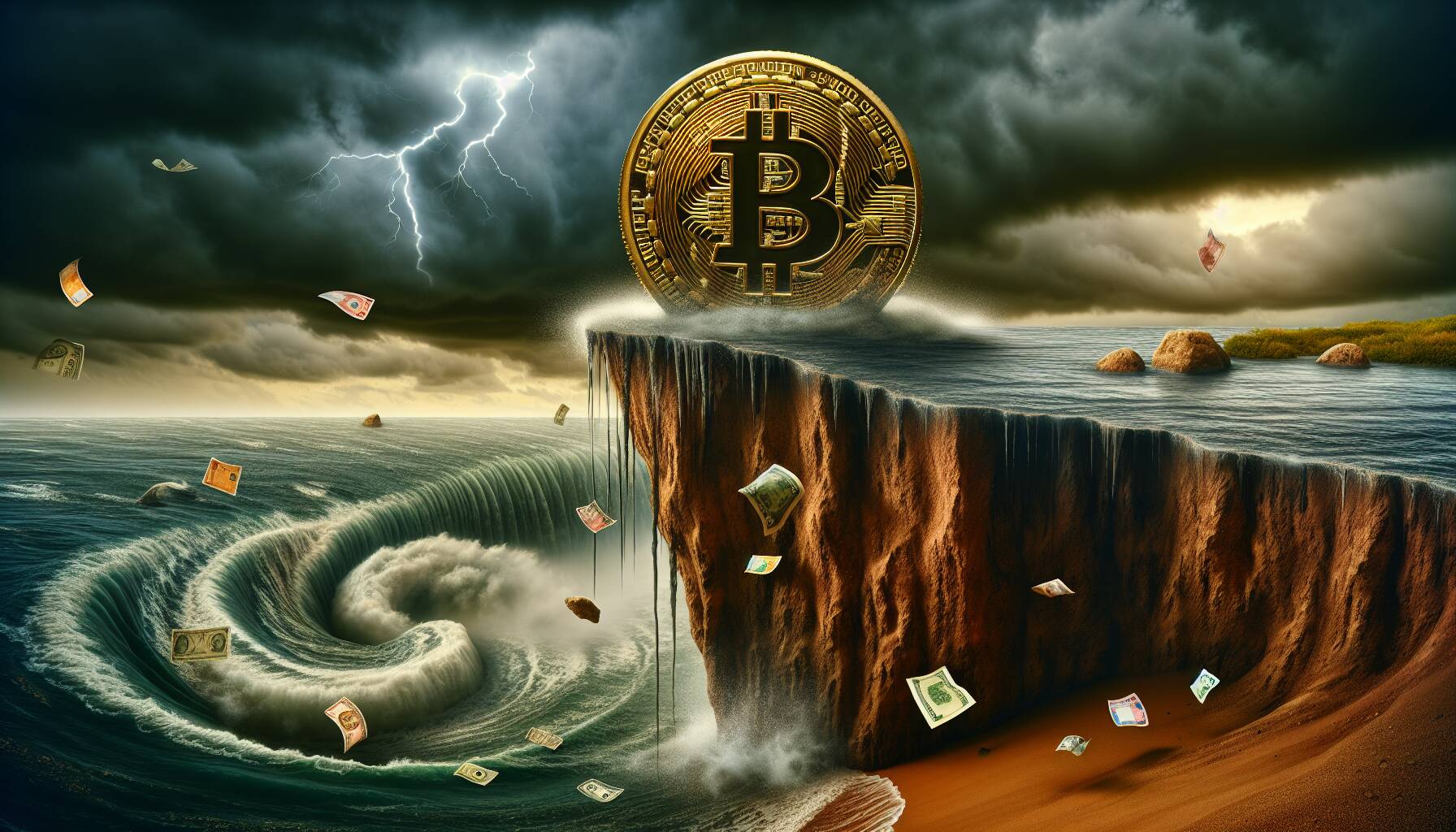 Bitcoin's vulnerability amid market volatility