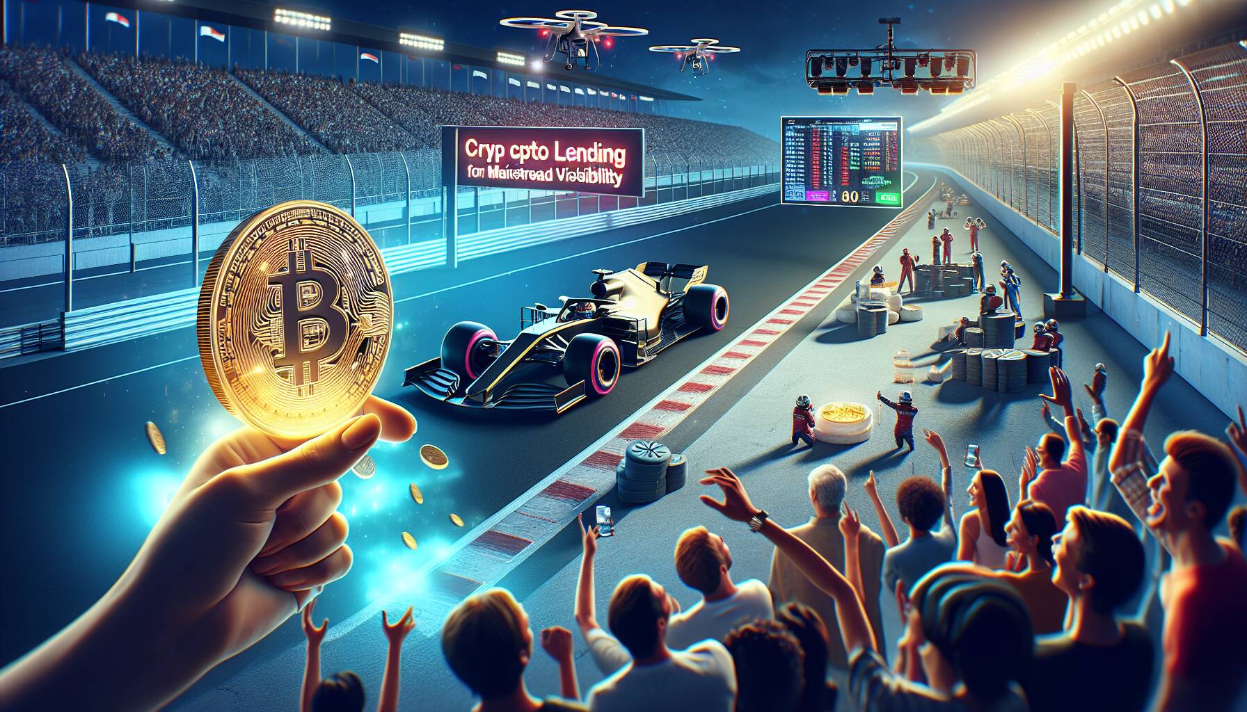 Crypto lender partners with Formula 1 team for mainstream visibility