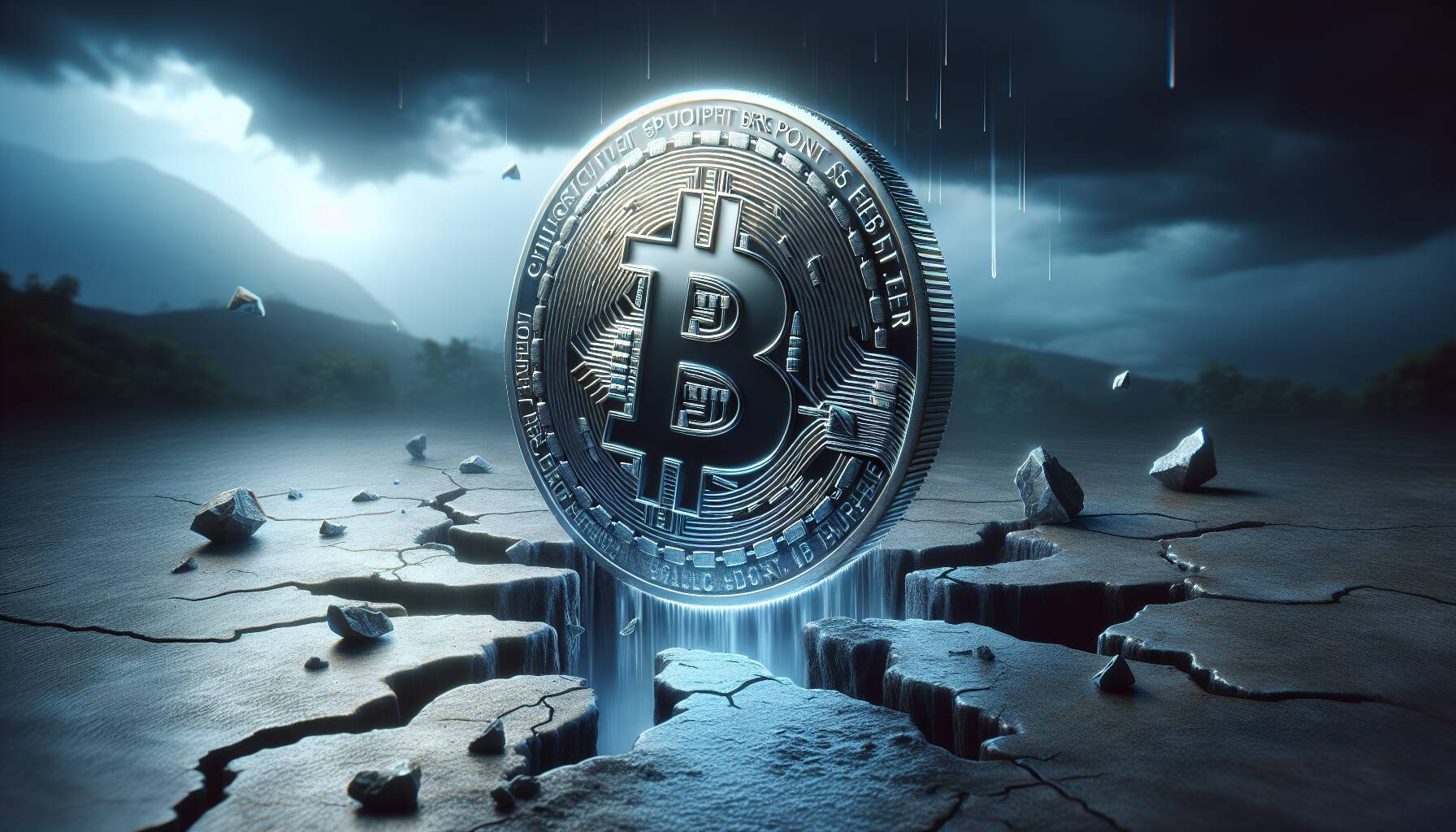 Cryptocurrency token faces critical support break