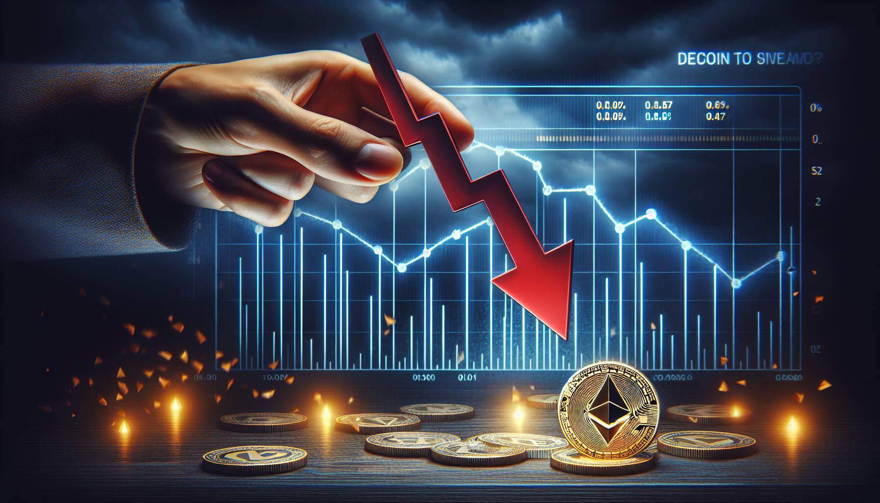 Ether's significant market decline and its implications