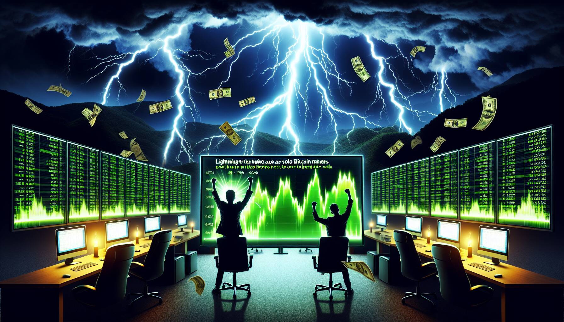 Lightning Strikes Twice as Solo Bitcoin Miners Beat the Odds, Each Earning $300K - Decrypt
