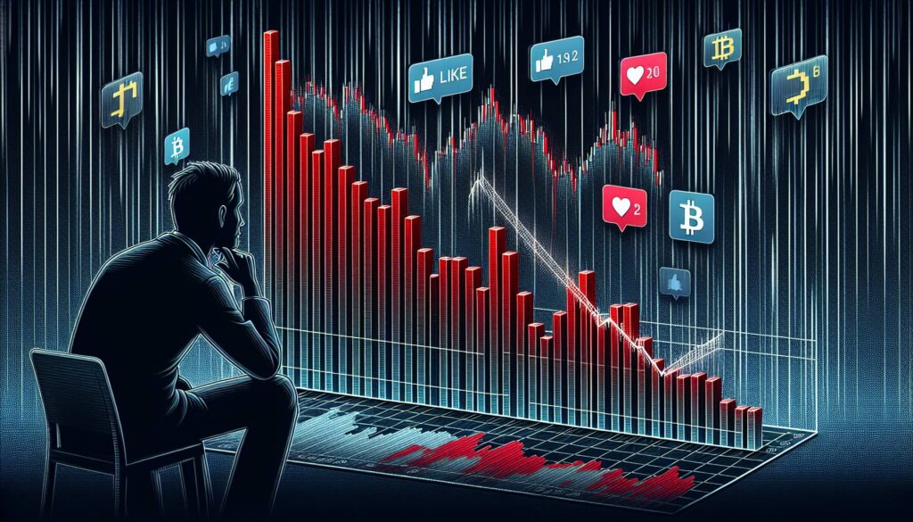Social sentiment turns negative as bitcoin price plummets