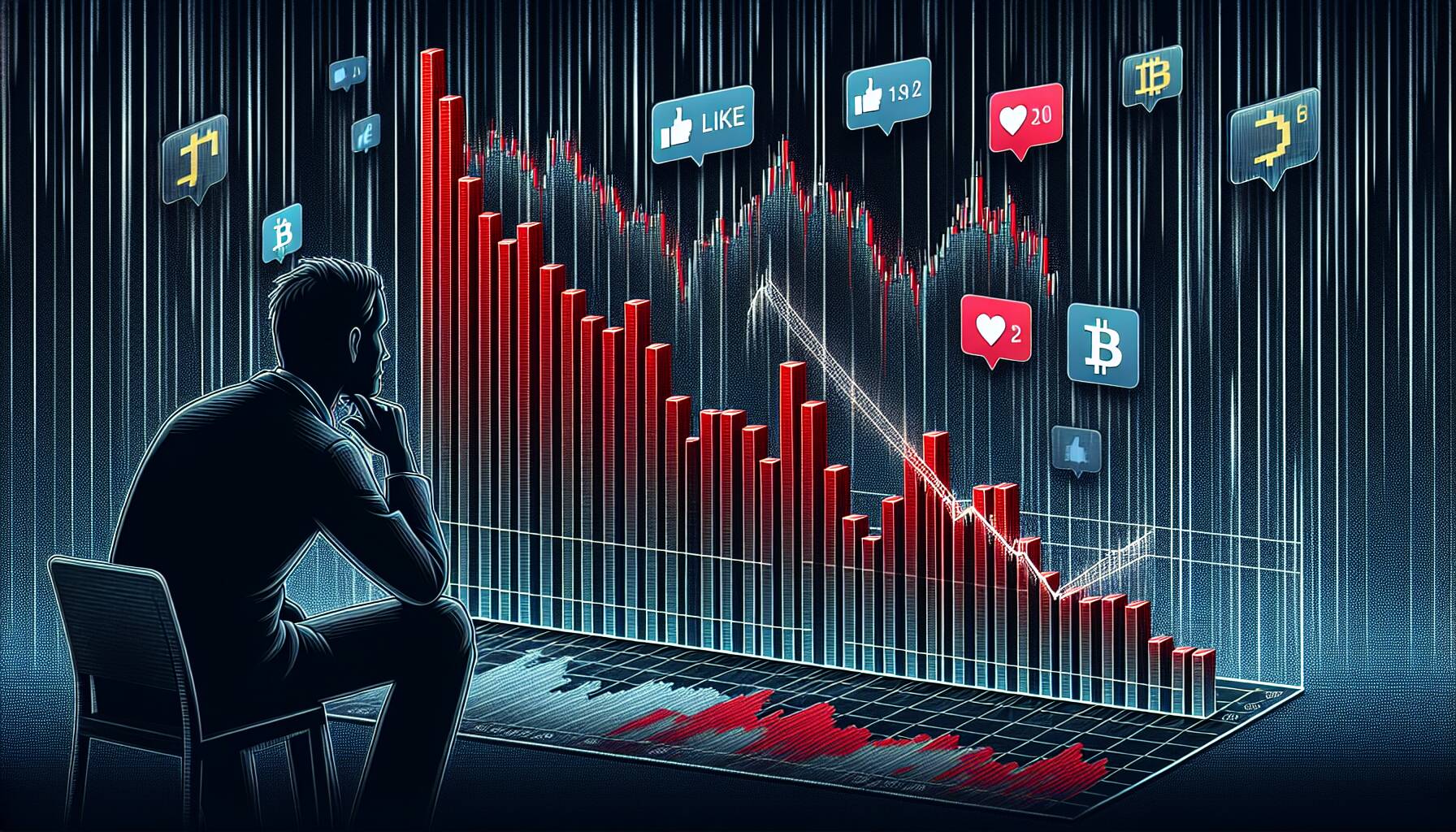 Social sentiment turns negative as bitcoin price plummets