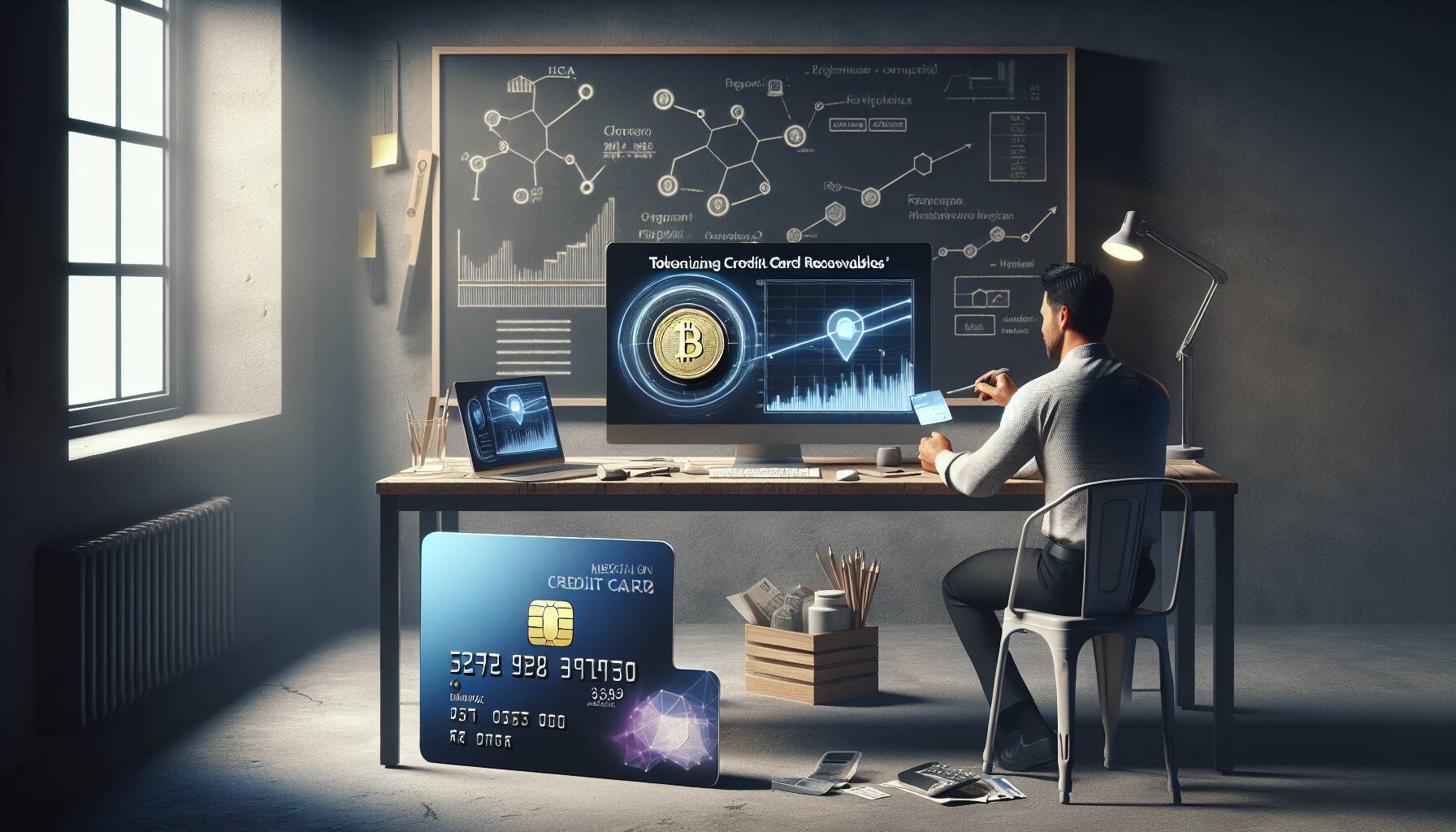 Tokenizing credit card receivables for merchant finance