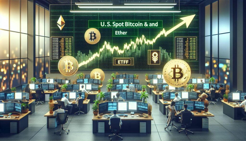 U.S. spot bitcoin and ether ETFs see strong performance boost