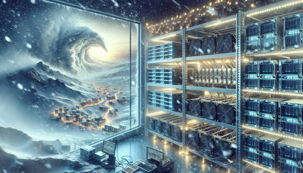 Winter storm impacts bitcoin mining operations