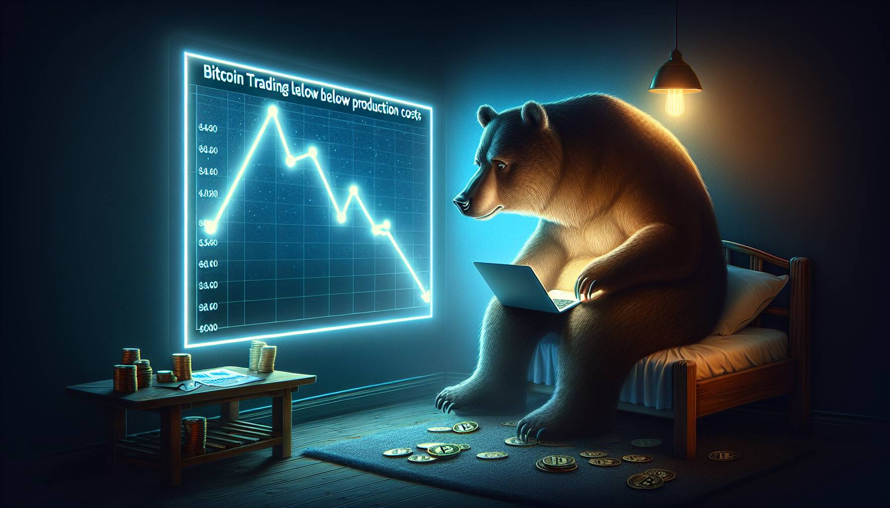 Bitcoin trading below production costs signals bear market concerns