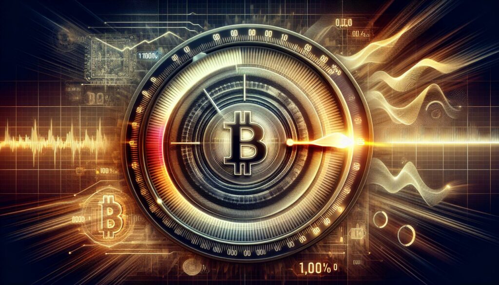 Bitcoin's volatility gauge surges nearing 100%