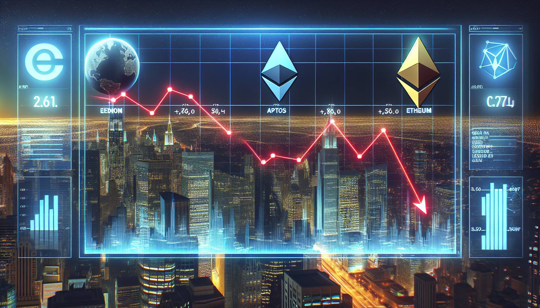 Cryptocurrency market decline led by Aptos and Ethereum