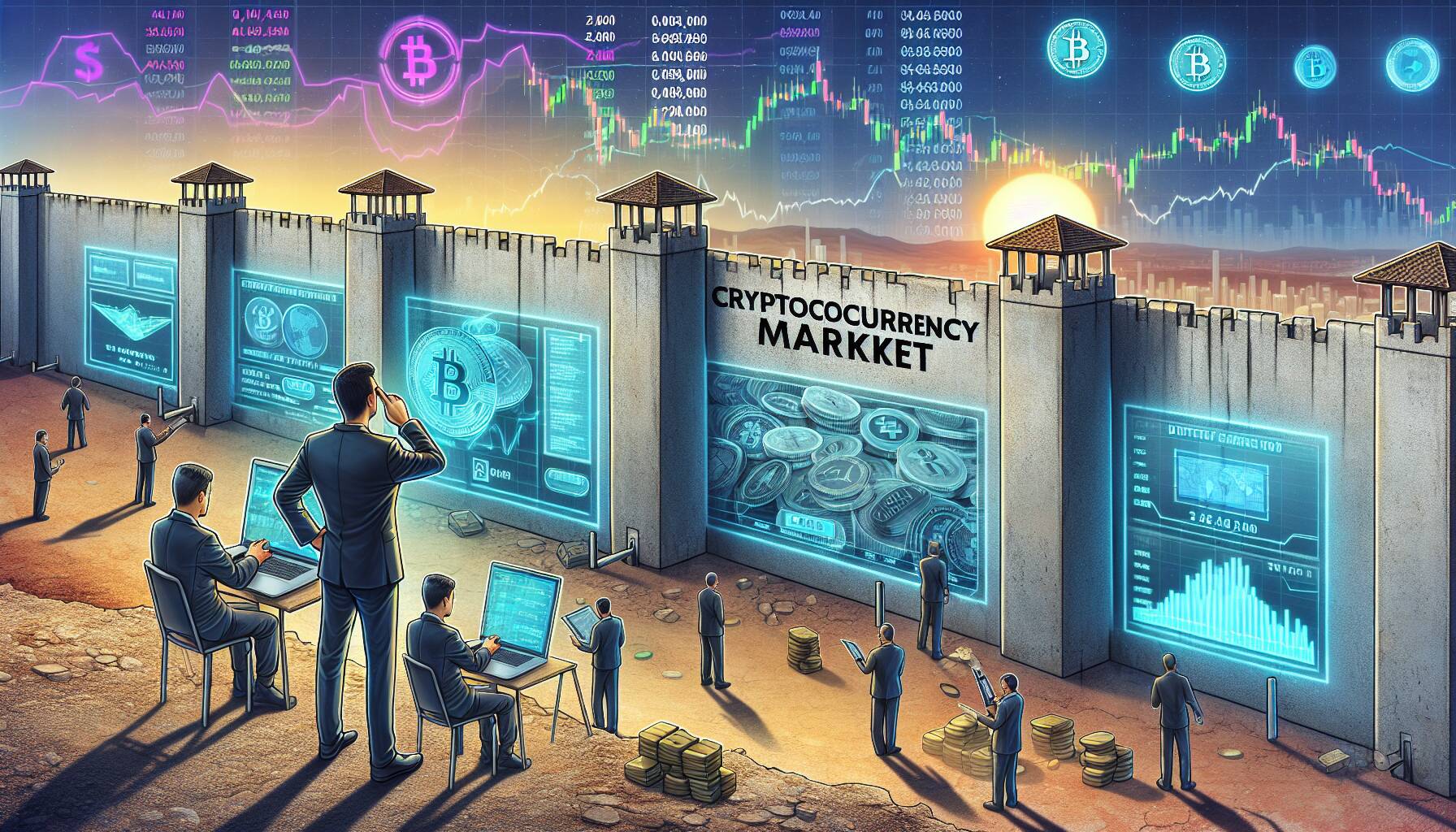 Defensive stance in cryptocurrency market