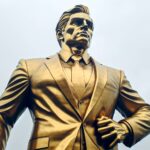 Don Colossus, a Golden Statue of President Trump, Awaits Its Home