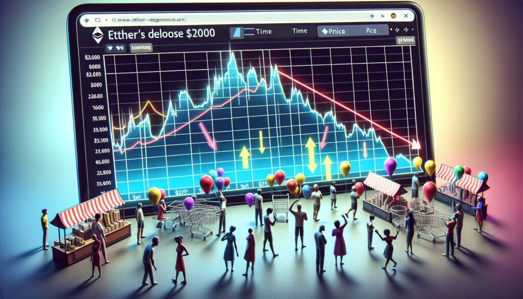 Ether's decline below $2,000 and its market implications