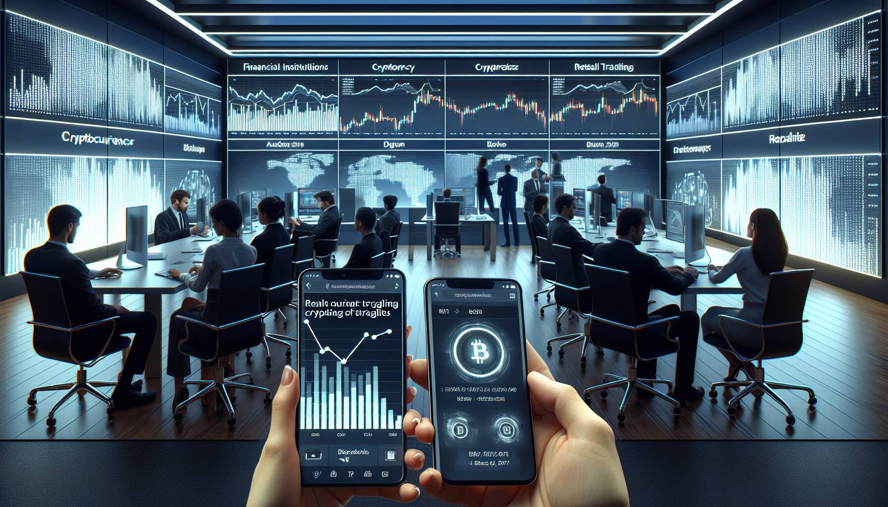 Financial institutions cut cryptocurrency targets amid retail trading struggles