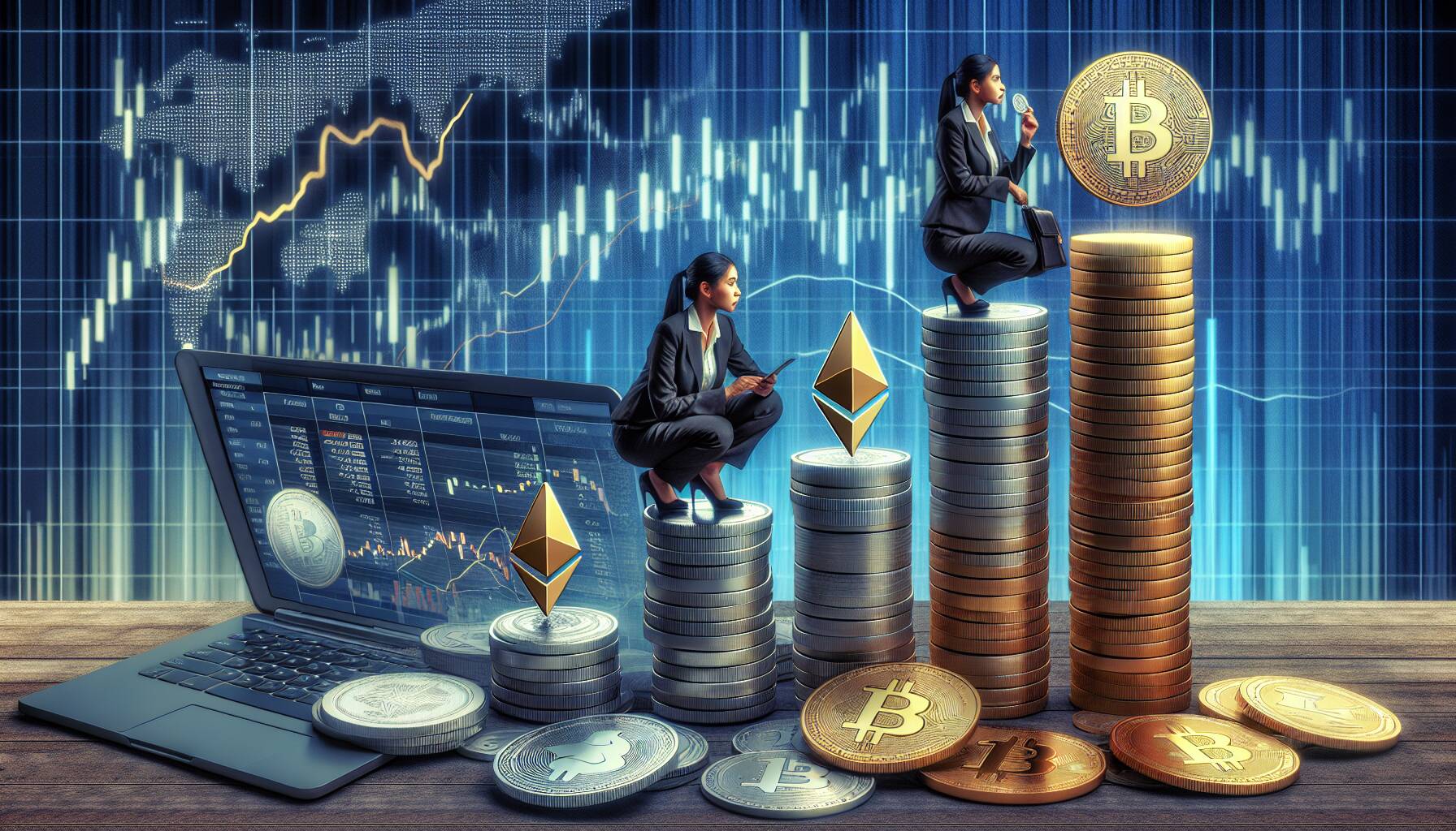 Market caution amidst mixed cryptocurrency trends