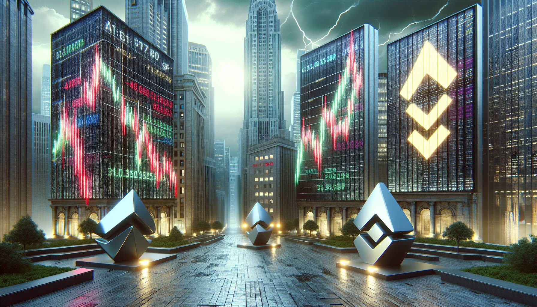 Market declines in Aptos and Binance Coin signal volatility