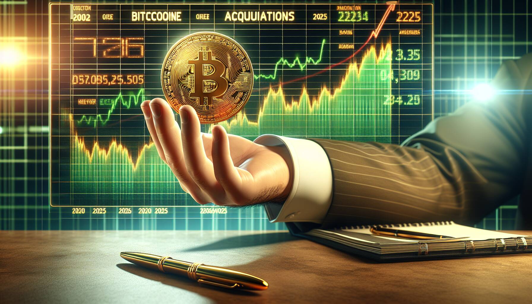 Bitcoin acquisitions surge in early 2025