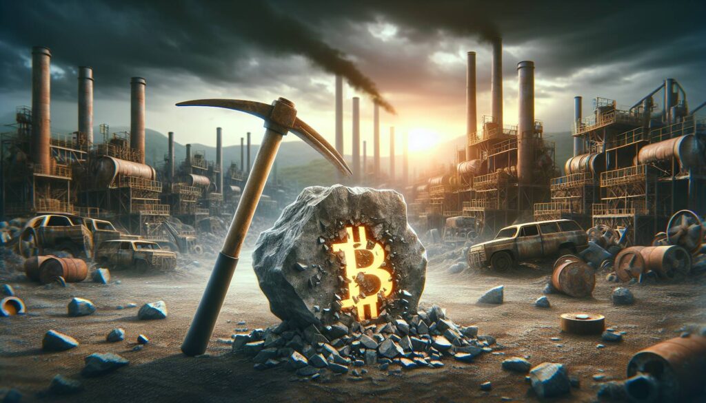 Bitcoin mining amid industry retreat