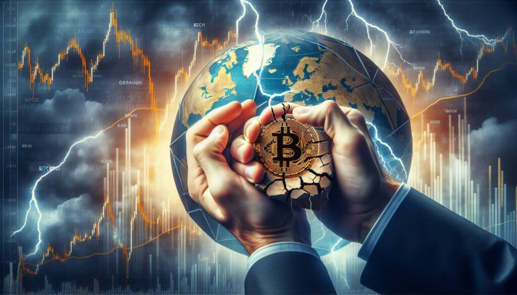 Bitcoin's decline amidst geopolitical tensions and market volatility