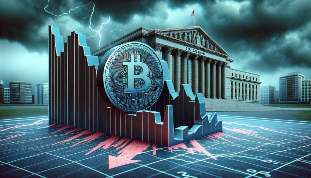 Bitcoin's decline following central bank decision