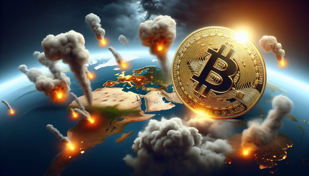 Bitcoin's rise during geopolitical tensions