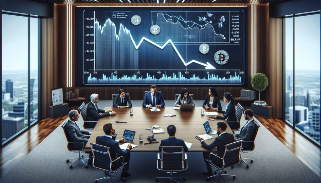 Declining institutional interest in digital assets