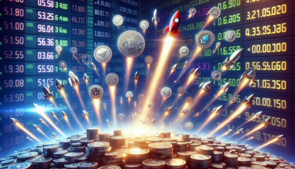 Surge of smaller tokens in cryptocurrency market