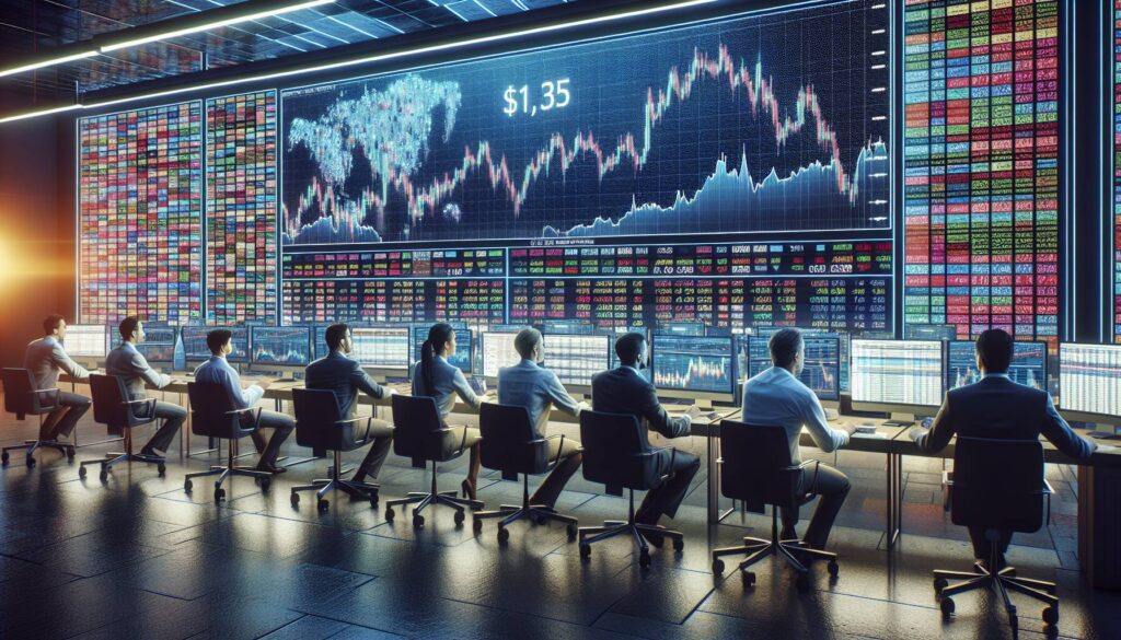 Traders watch $1.35 support zone