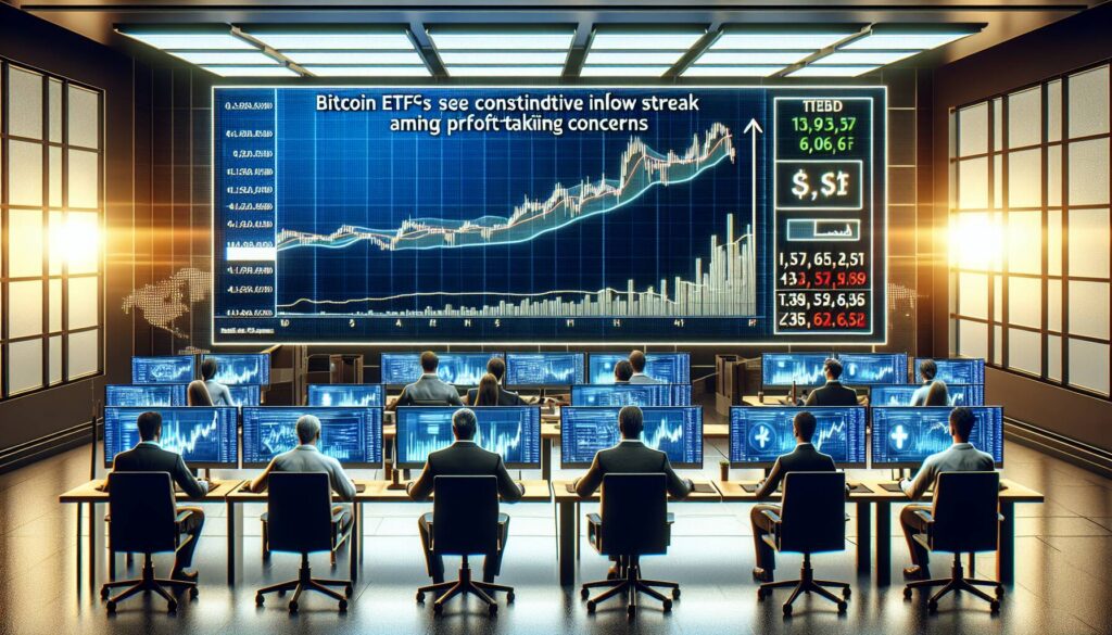 Bitcoin ETFs see consecutive inflow streak amid profit-taking concerns