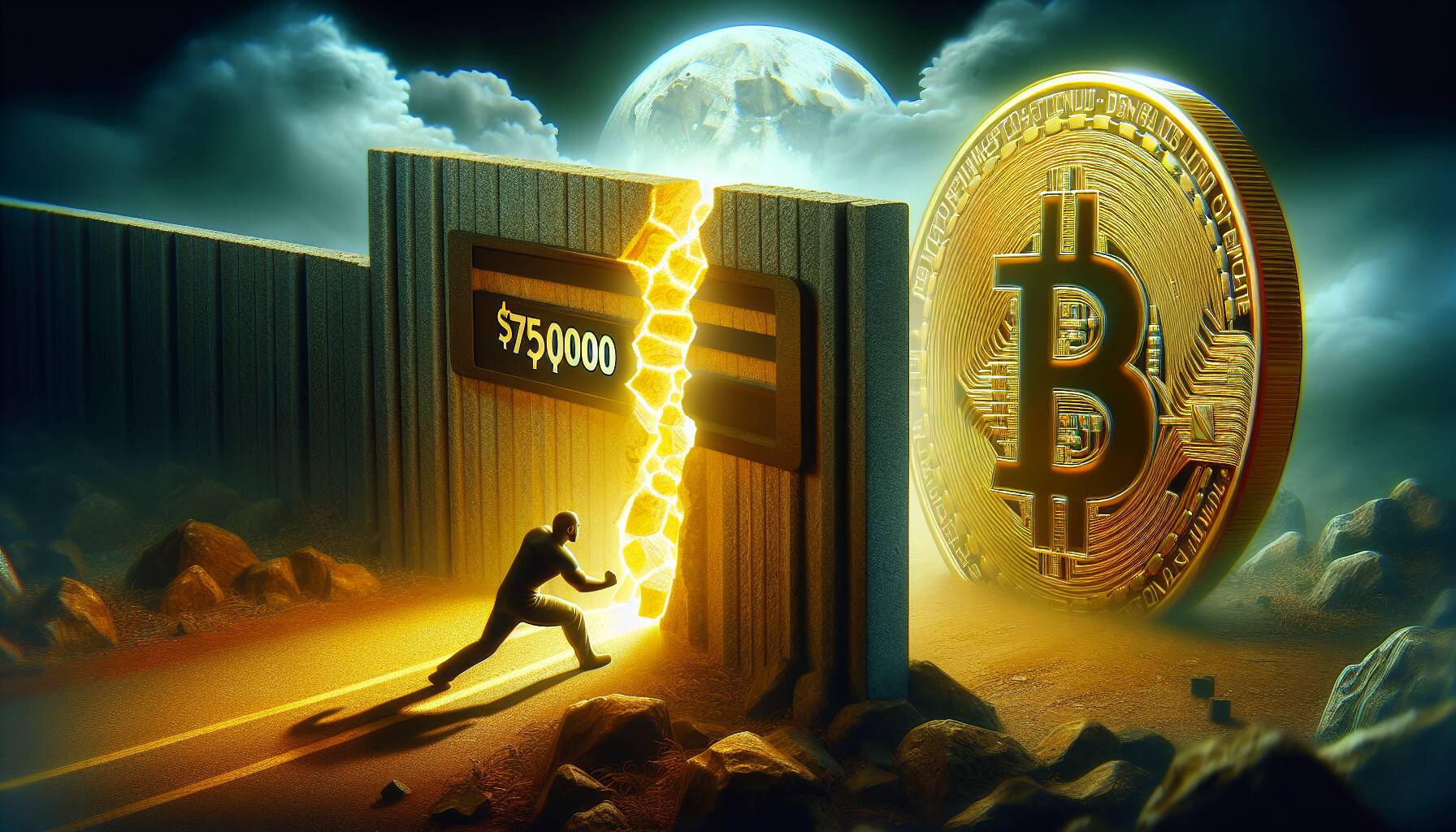 Bitcoin faces crucial resistance at $75,000