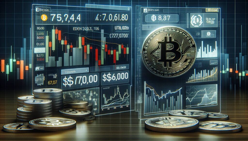 Bitcoin trading trends signal dip demand below $70,000