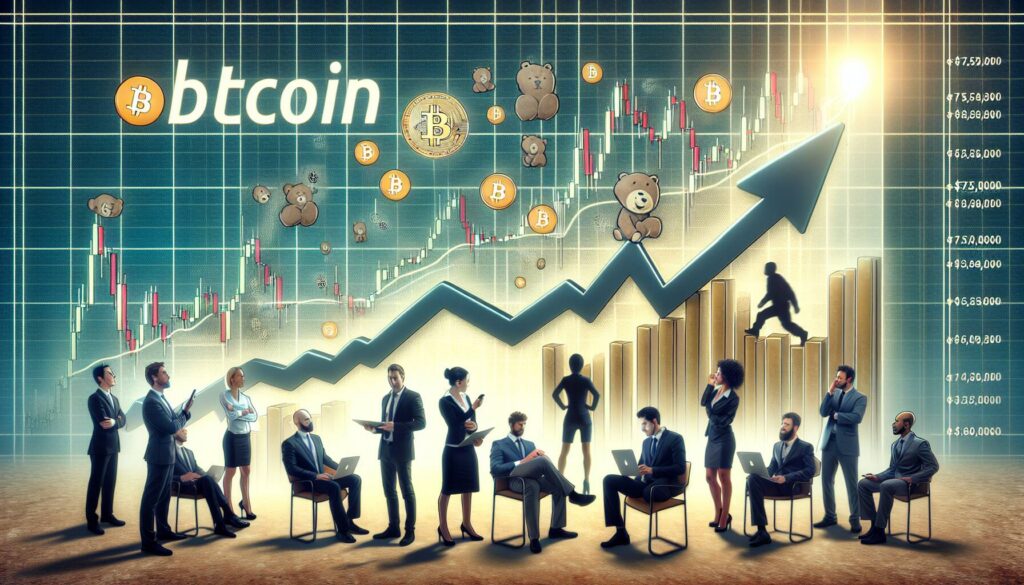 Bitcoin's rise to $75,000 amidst increased short positions