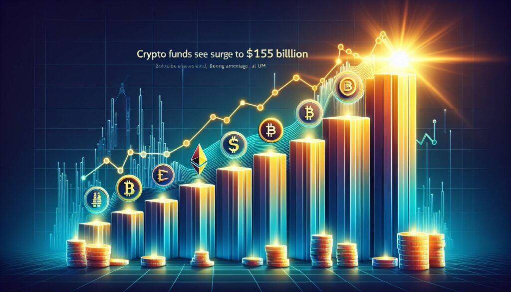 Crypto funds see surge to $155 billion AUM