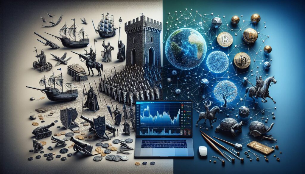 Impact of defense bets on cryptocurrency trading