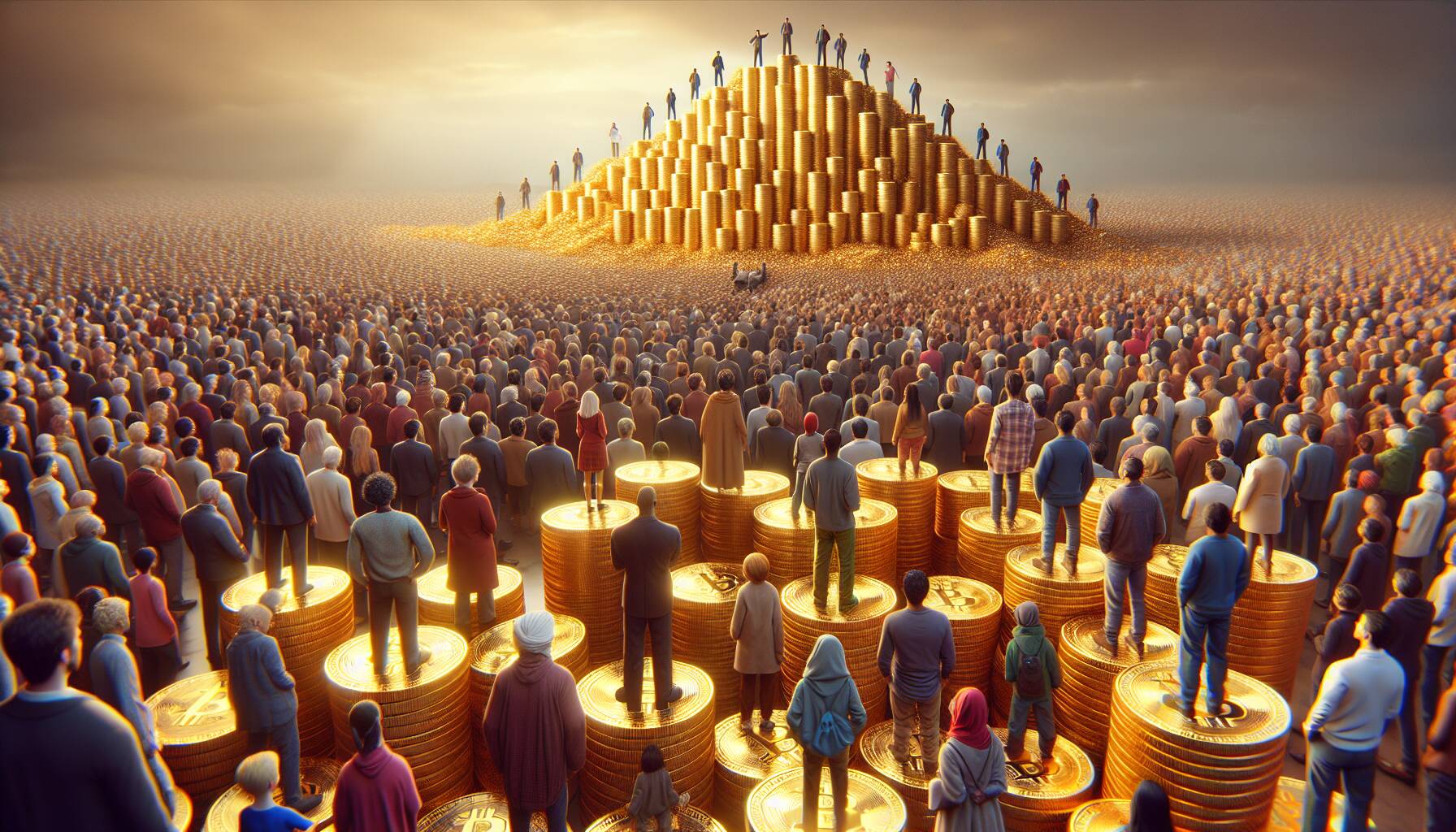 Market dynamics in cryptocurrency: concentration of gains among few