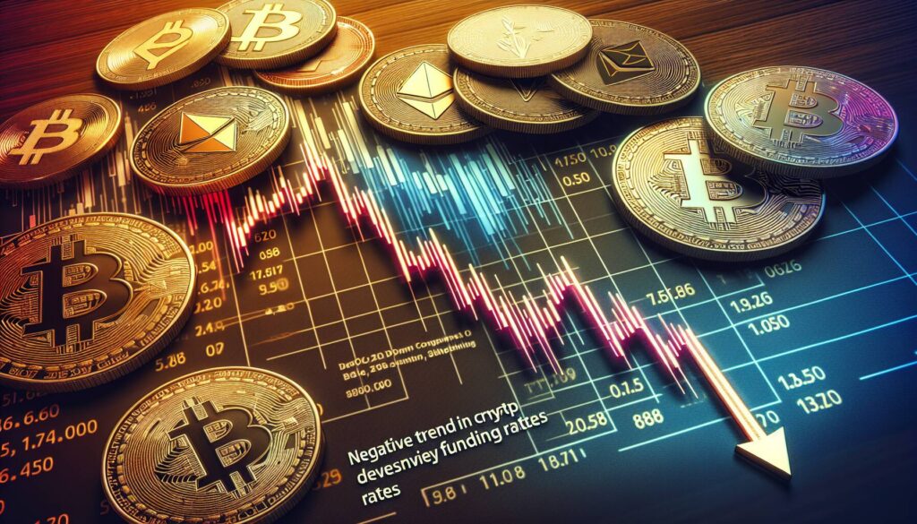 Negative trend in cryptocurrency derivatives funding rates