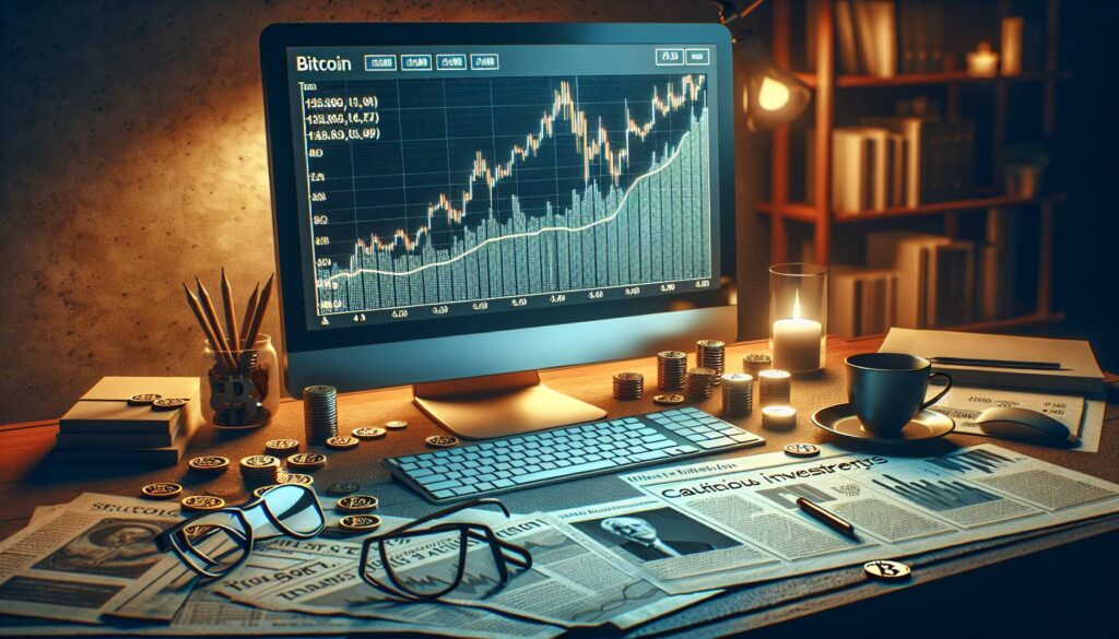 Bitcoin's price rise amid cautious investor sentiment